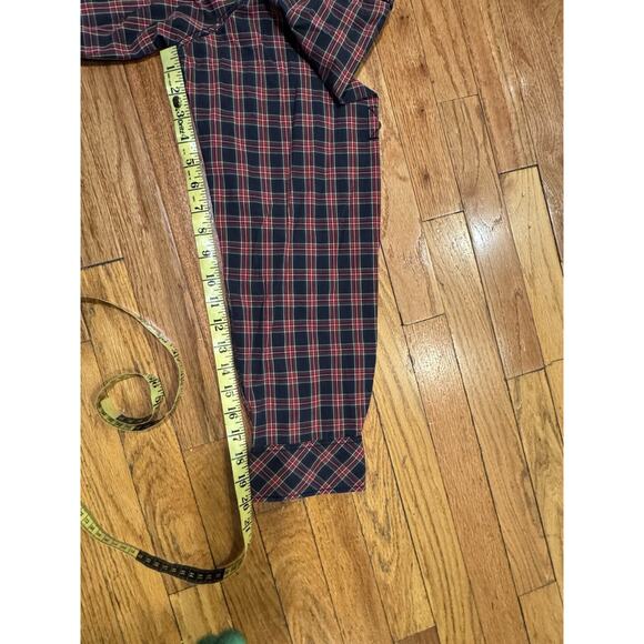 Tommy Hilfiger Big Logo Trim Fit Long Sleeve Button Up Shirt Men’s red Blue‎ XL - Picture 12 of 12